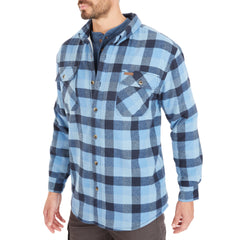 Sherpa-Lined Cotton Flannel Shirt Jacket