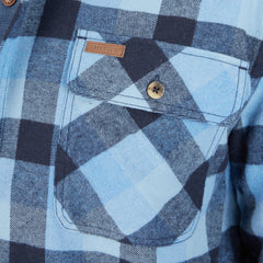 Sherpa-Lined Cotton Flannel Shirt Jacket