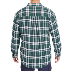 Sherpa-Lined Cotton Flannel Shirt Jacket