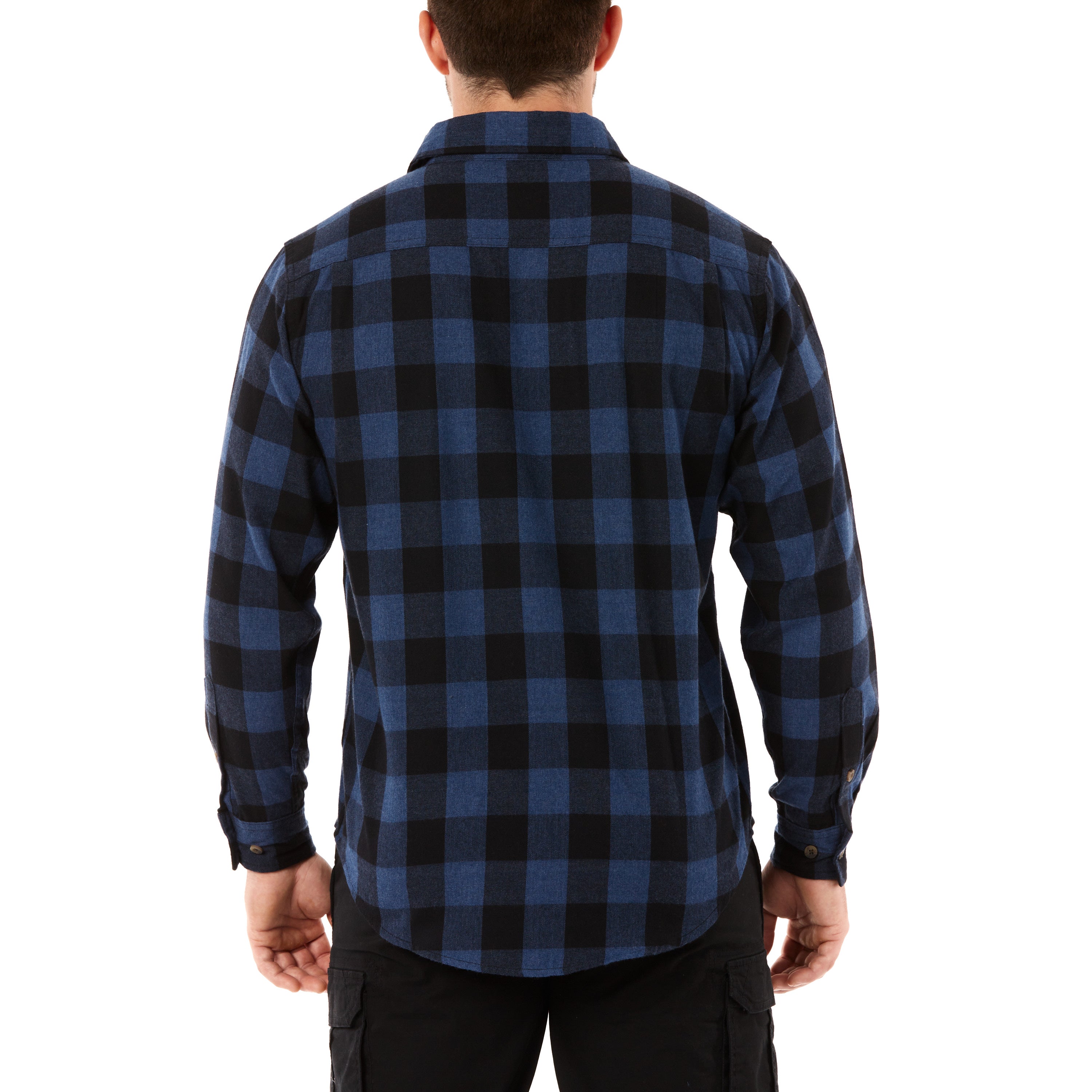  Smith's Workwear Two-Pocket Flannel Shirt - Heather Ivy/Blue-352 - Bonton