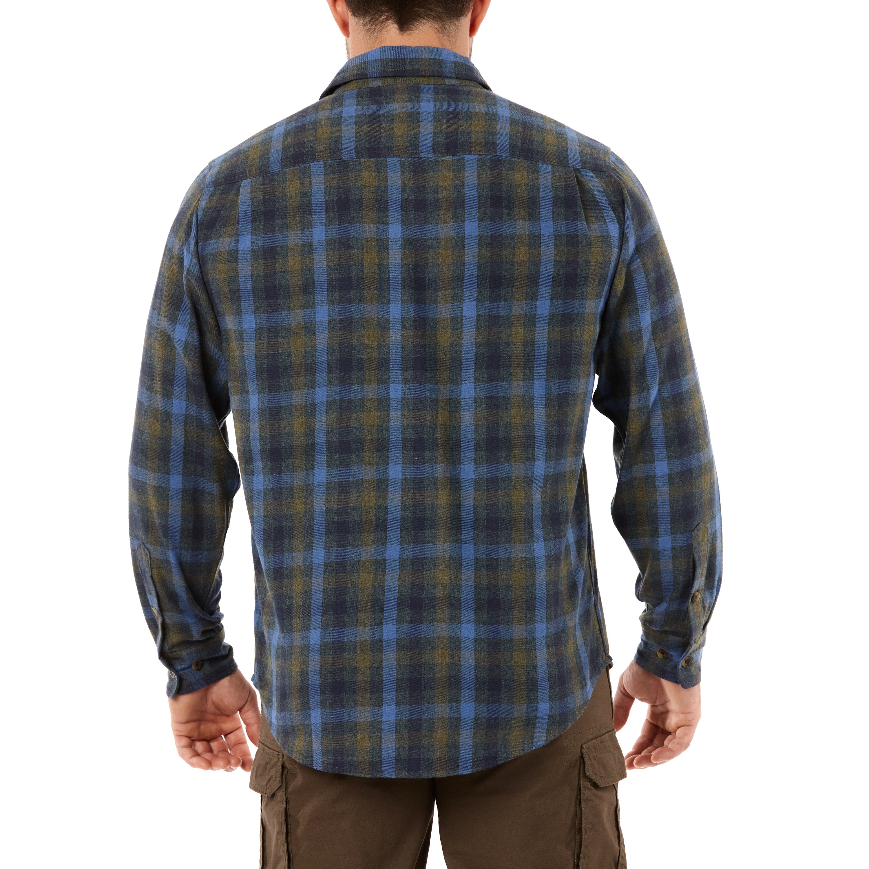  Smith's Workwear Plaid Two-Pocket Flannel Shirt - Heather Viridian-365 - Bonton