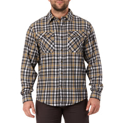 Plaid Two-Pocket Flannel Shirt