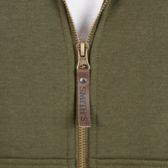 Sherpa-Lined Fleece Zip Jacket