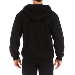 Sherpa-Lined Fleece Zip Jacket