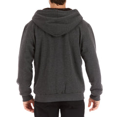 Sherpa-Lined Fleece Zip Jacket