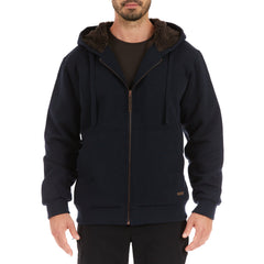 Sherpa-Lined Fleece Zip Jacket