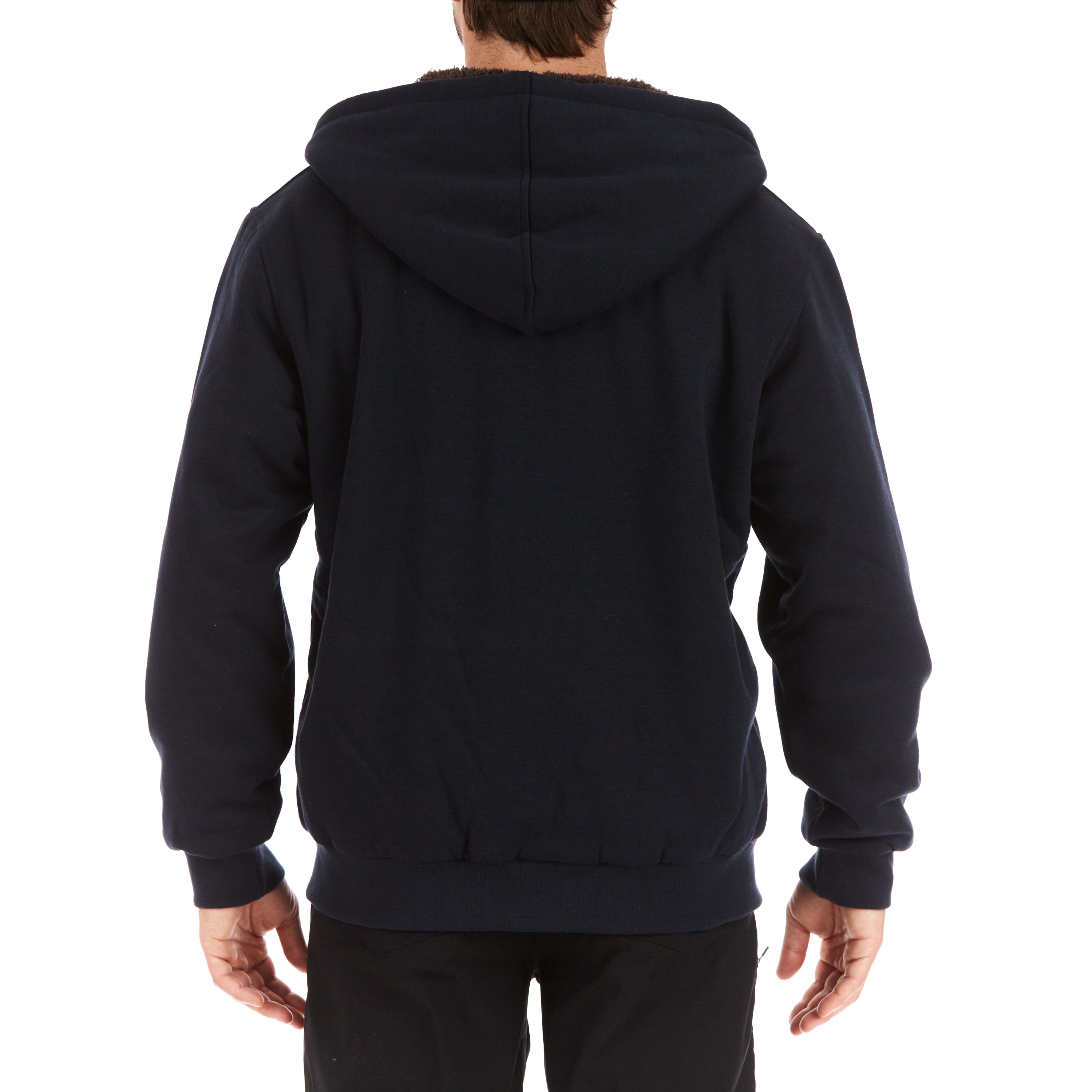  Smith's Workwear Sherpa-Lined Fleece Zip Jacket - Black - Bonton