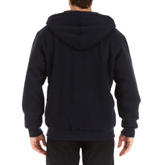 Sherpa-Lined Fleece Zip Jacket