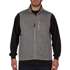 Sweater Fleece Vest with Zip Pockets