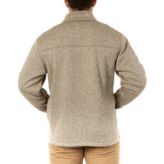 Sherpa-Lined Sweater Fleece Full Zip Jacket