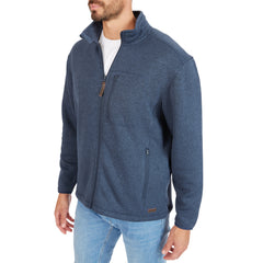 Sherpa-Lined Sweater Fleece Full Zip Jacket