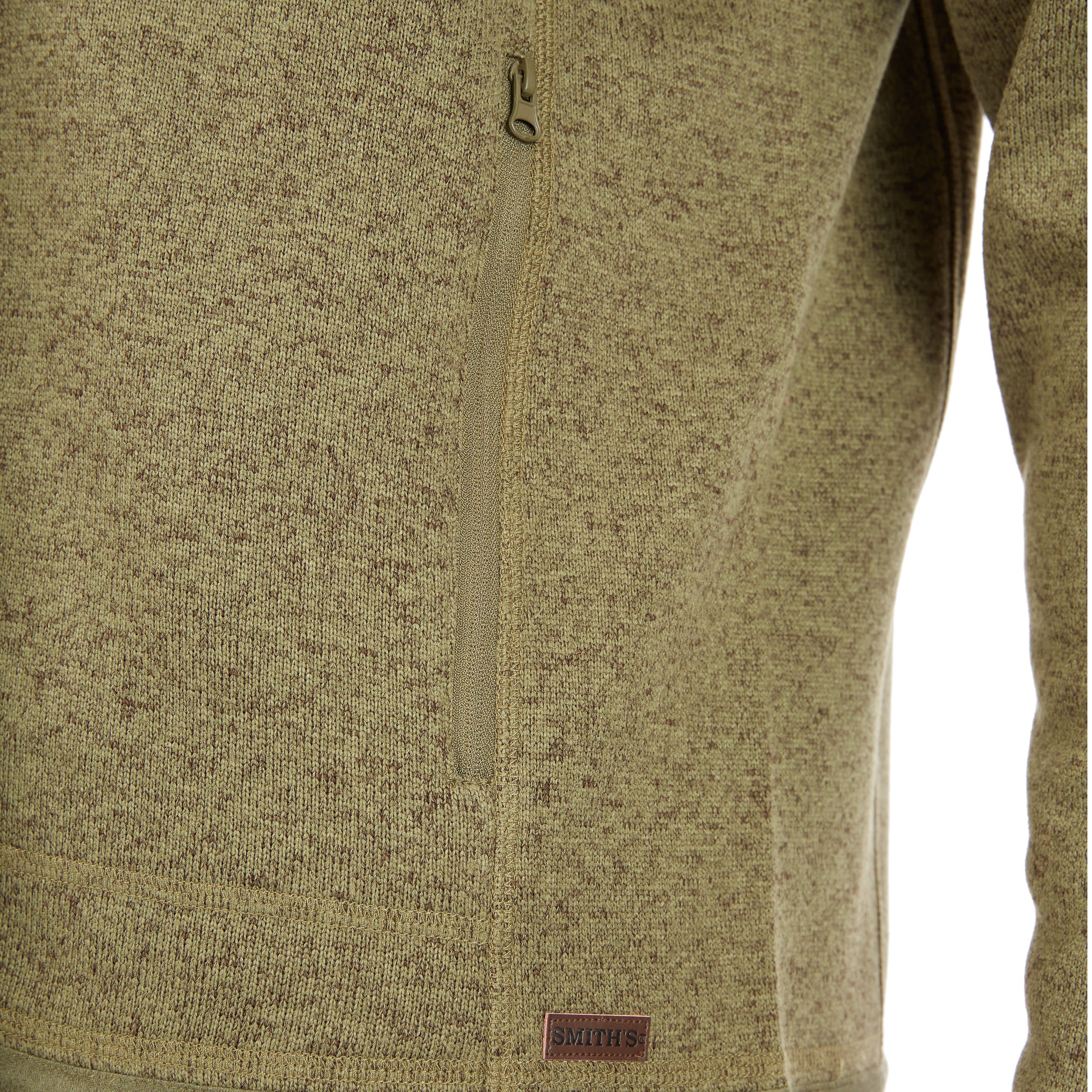  Smith's Workwear Sweater Fleece Quarter Zip Pullover - Oatmeal Heather - Bonton