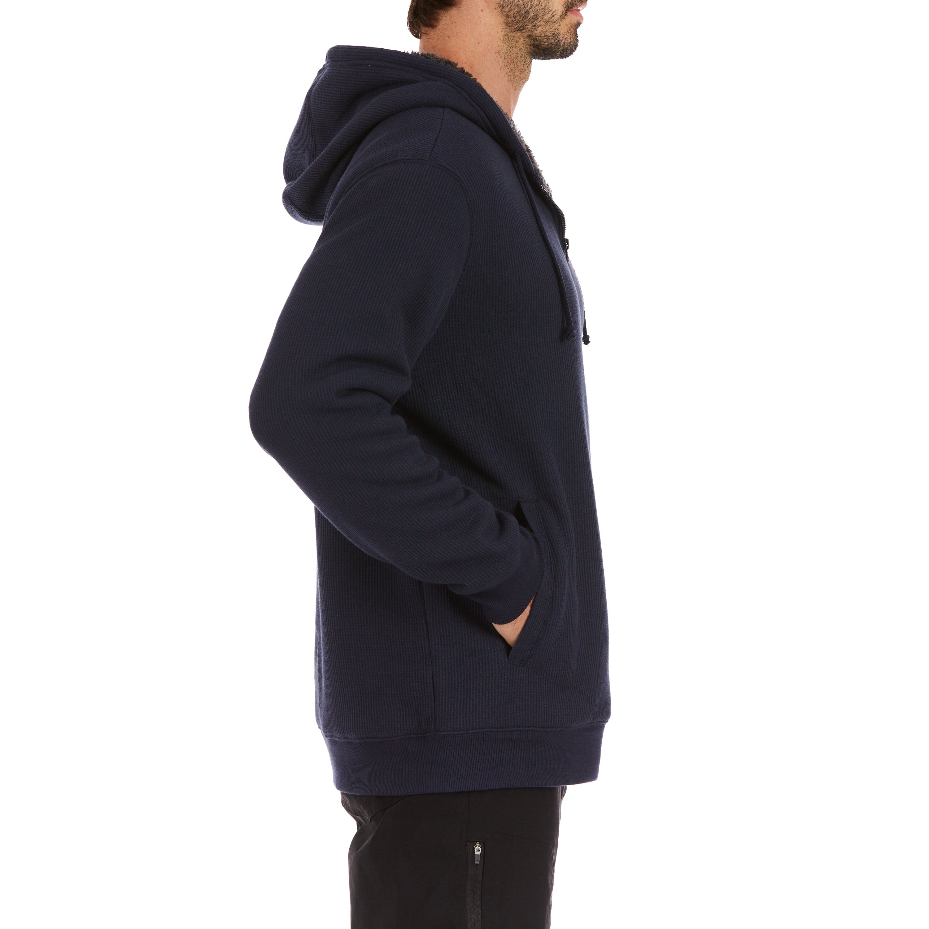  Smith's Workwear Hooded Sherpa-Lined Thermal Jacket - Black - Bonton