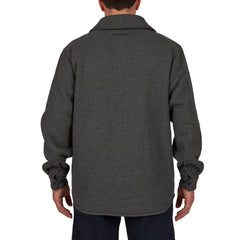 Sherpa-Lined Heather Thermal Shirt Jacket