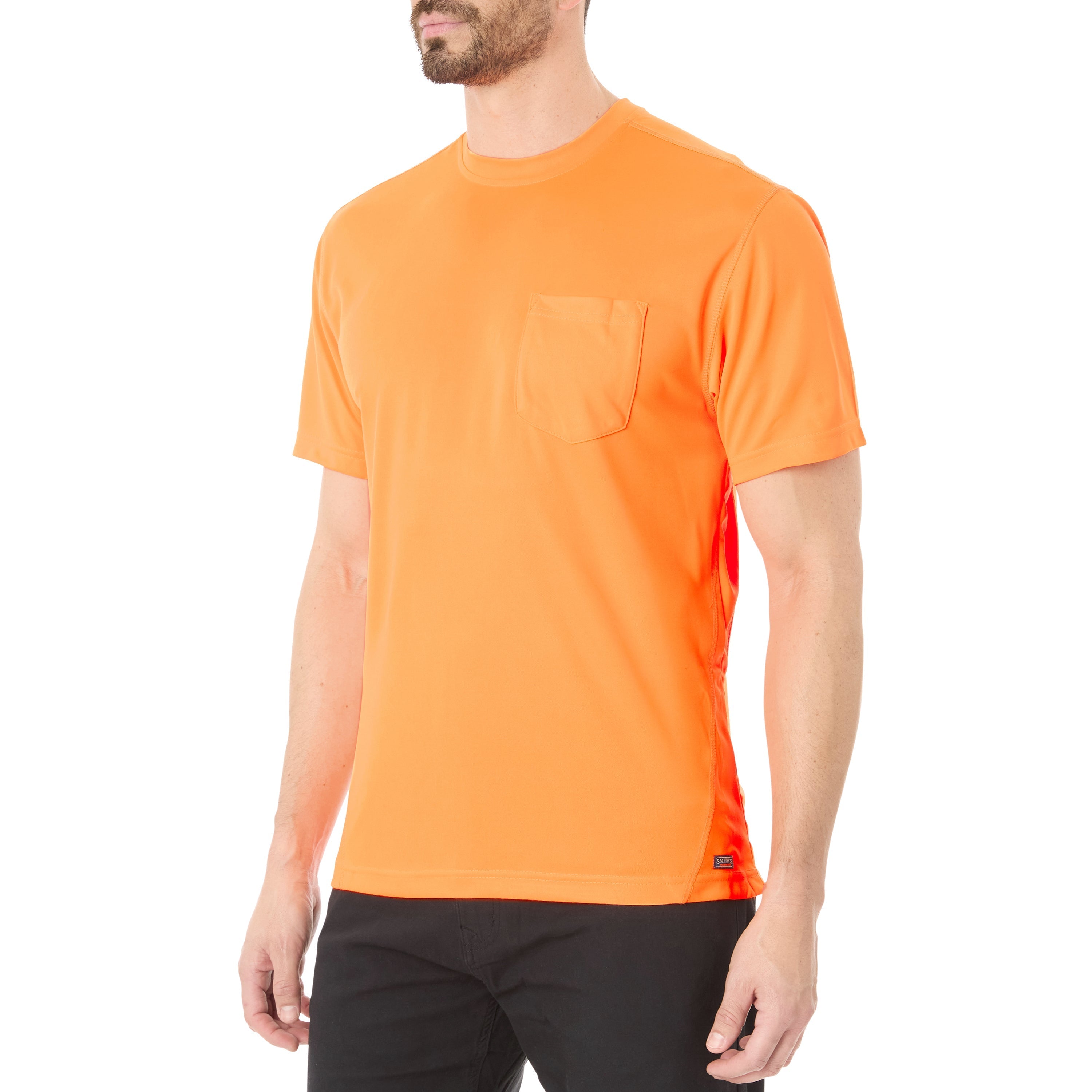  Smith's Workwear Performance Pocket Tee - Laser Yellow - Bonton