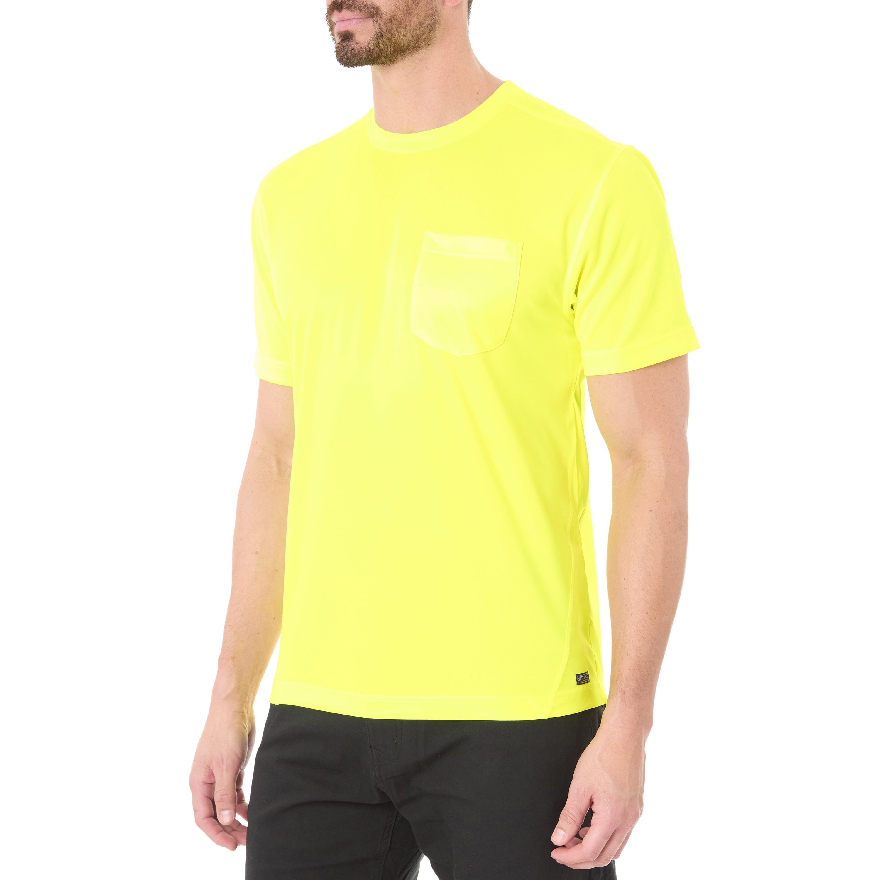  Smith's Workwear Performance Pocket Tee - Lime - Bonton