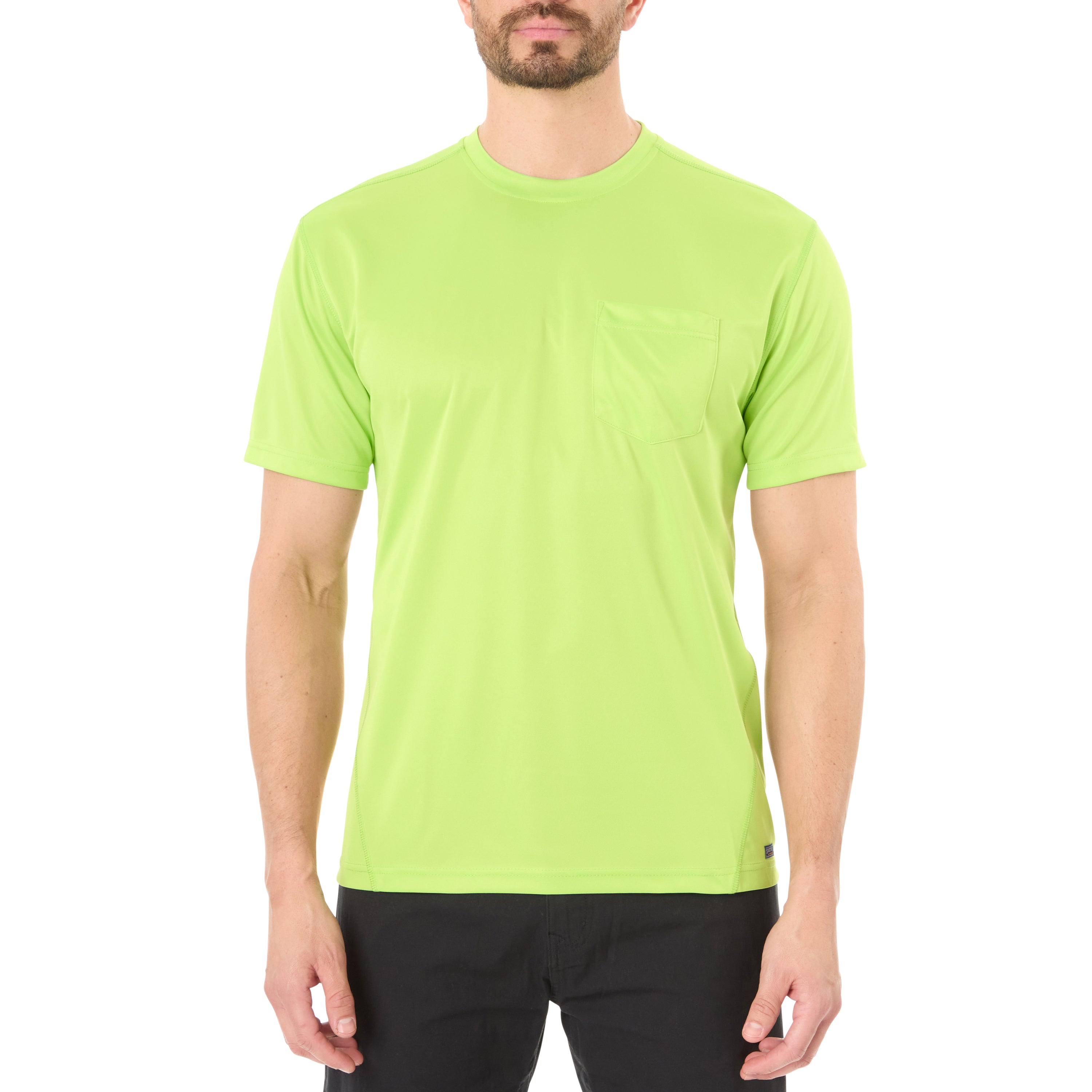  Smith's Workwear Performance Pocket Tee - Laser Yellow - Bonton