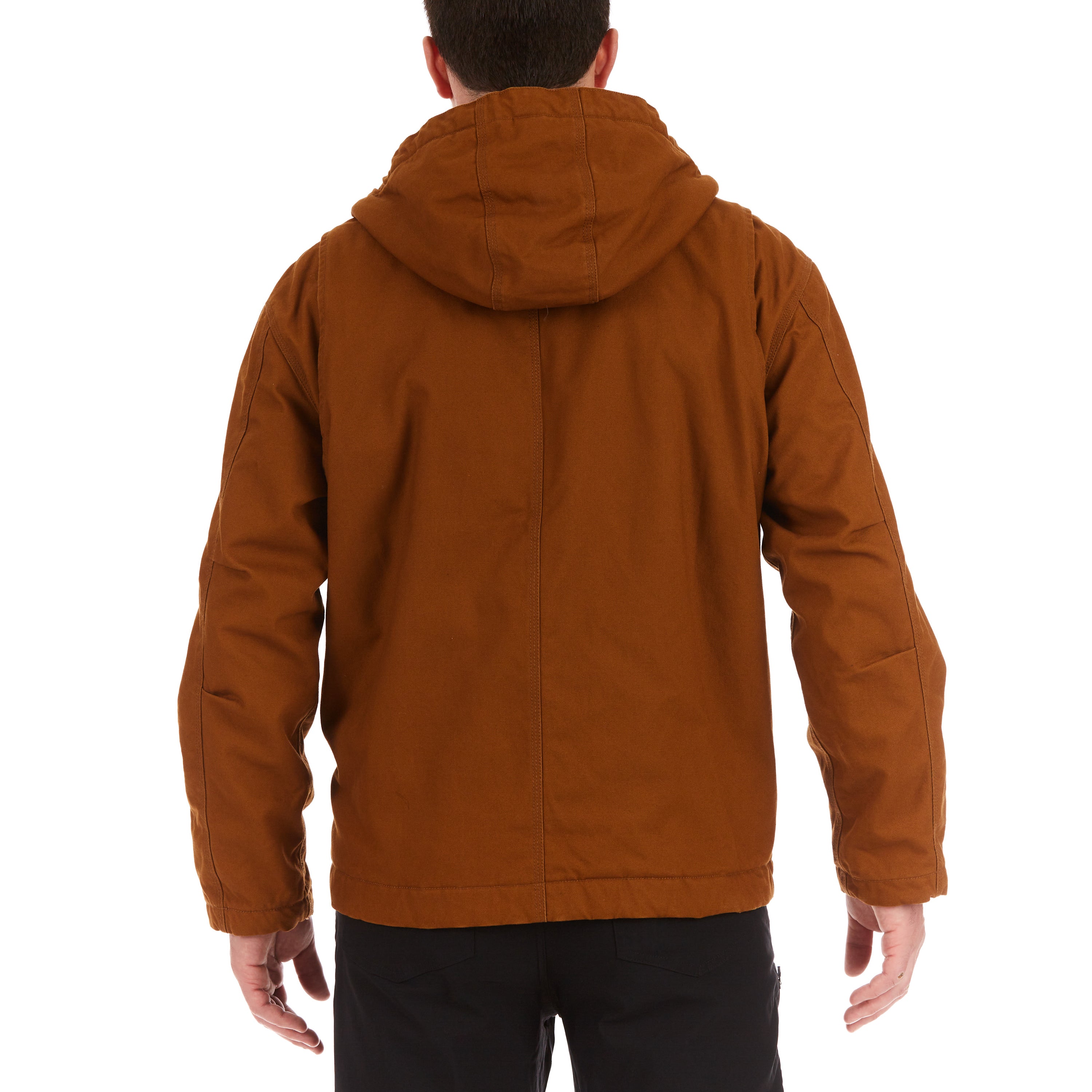  Smith's Workwear Sherpa-Lined Duck Work Jacket - Camel Brown - Bonton