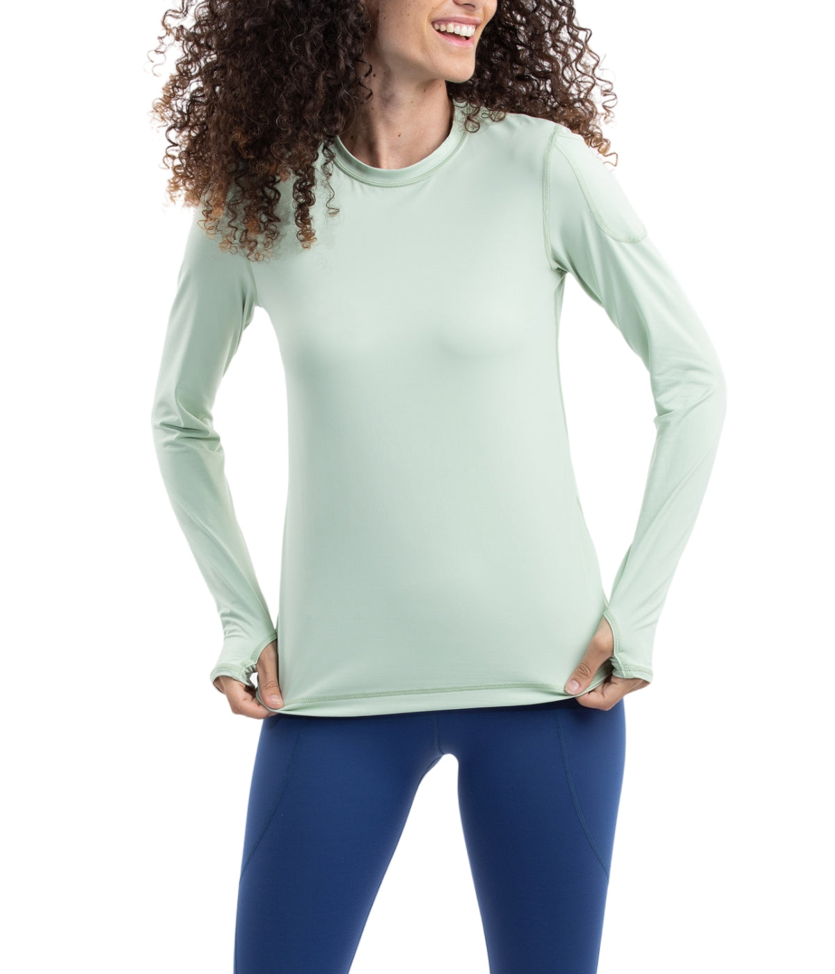  BloqUV BloqUV Women's UPF 50+ Sun Protection Long Sleeve Sun Shirt 24/7 Top - Sage - Bonton