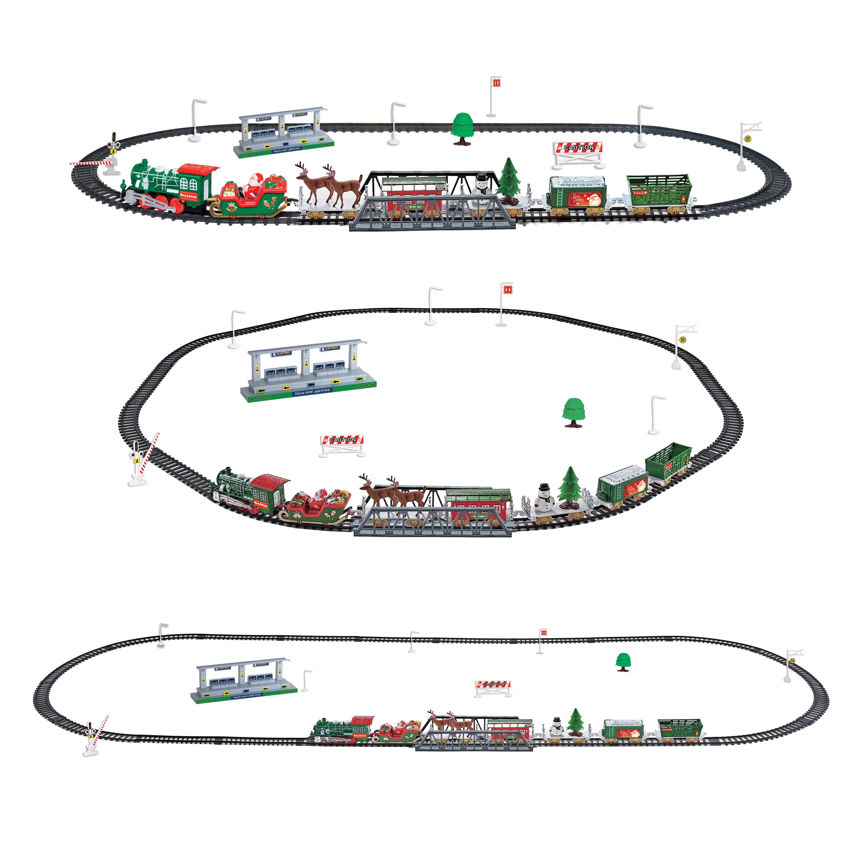  HobbyTron Santa's Choo Choo Train -  Christmas Train Set - Default Title - Bonton