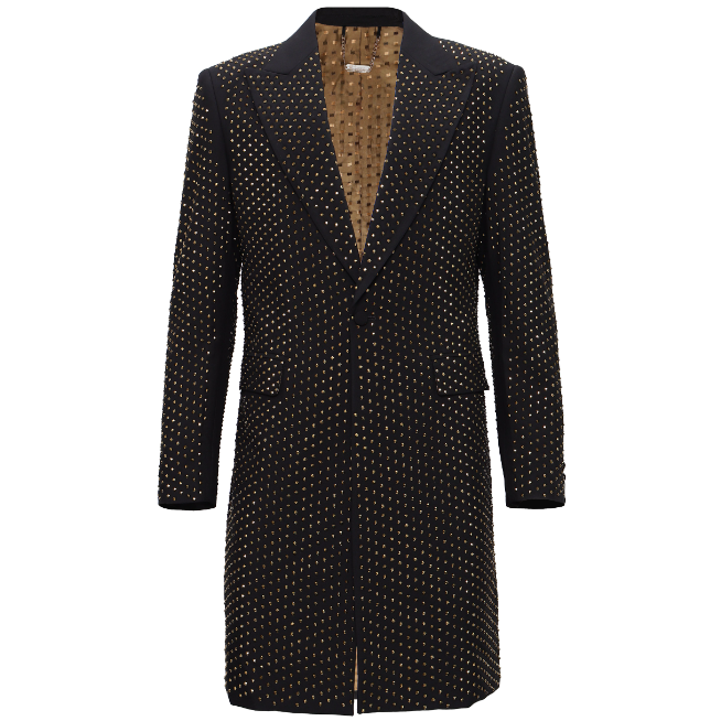  Barocco Sparkle the Night Away Long Blazer BLACK/GOLD - BLACK/GOLD - Bonton