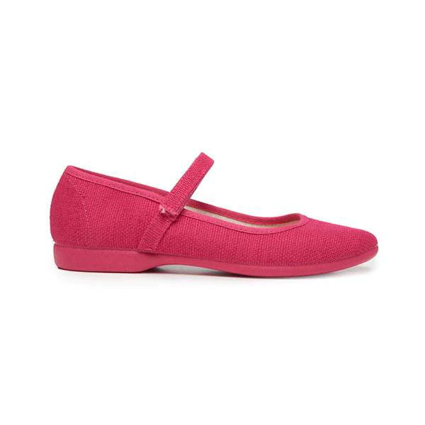  Childrenchic Classic Canvas Mary Janes - Fuxia - Bonton