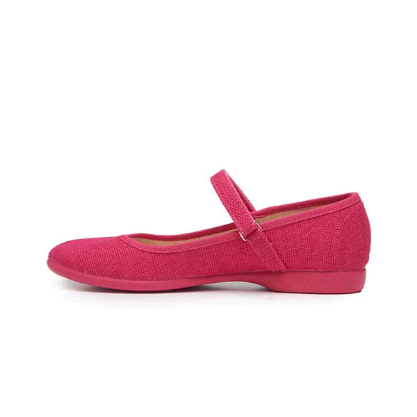  Childrenchic Classic Canvas Mary Janes - Fuxia - Bonton