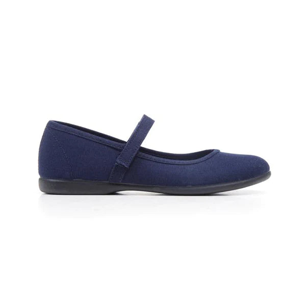  Childrenchic Classic Canvas Mary Janes - Blue - Bonton