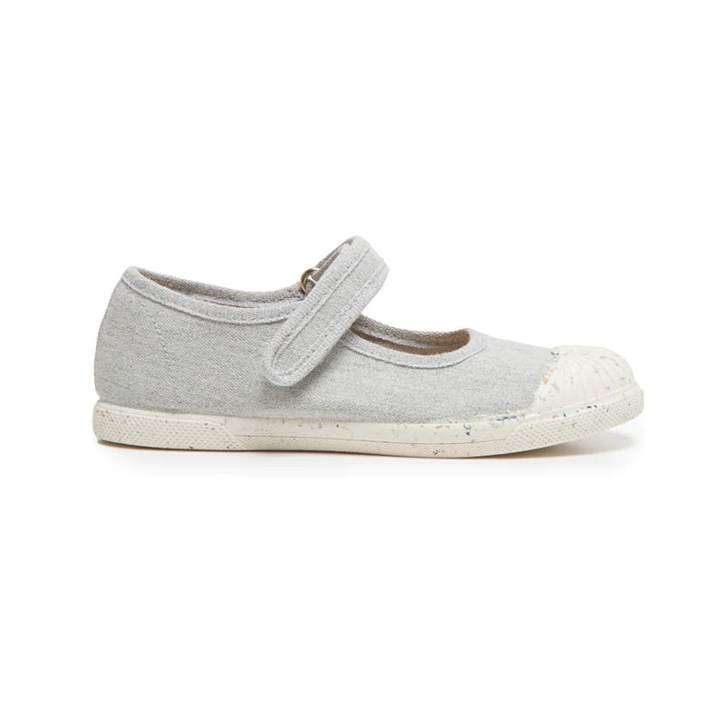  Childrenchic ECO-friendly Canvas Mary Jane Sneakers - Grey - Bonton