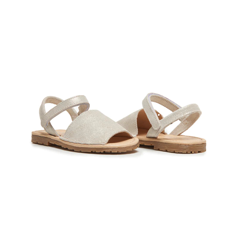  Childrenchic Leather Sandals - Silver - Bonton