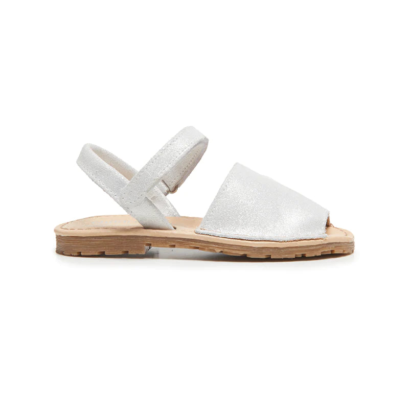  Childrenchic Leather Sandals - Silver - Bonton