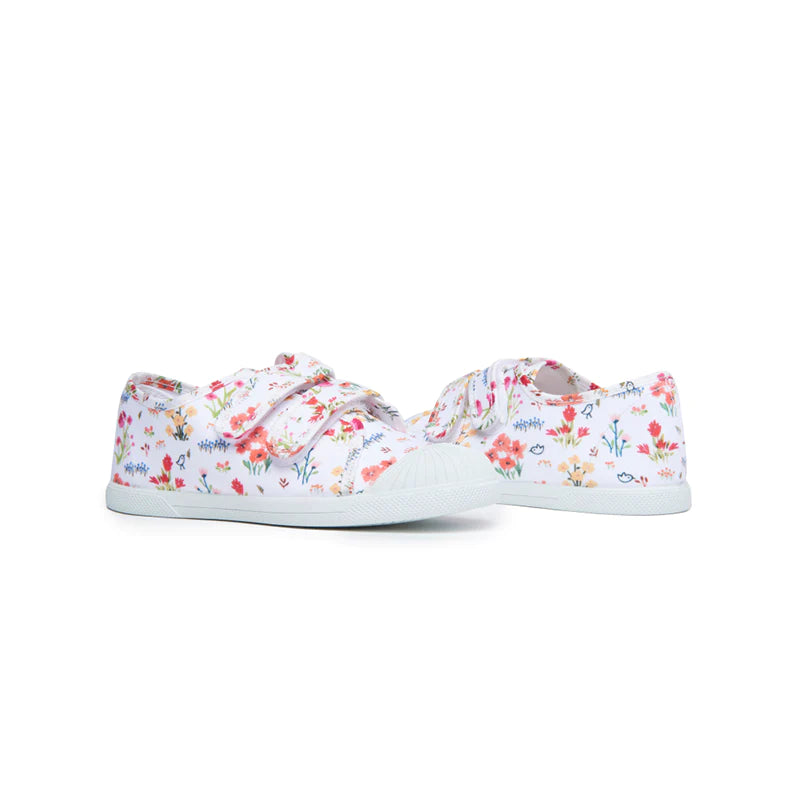  Childrenchic Canvas Double Sneaker - Rosewood - Bonton