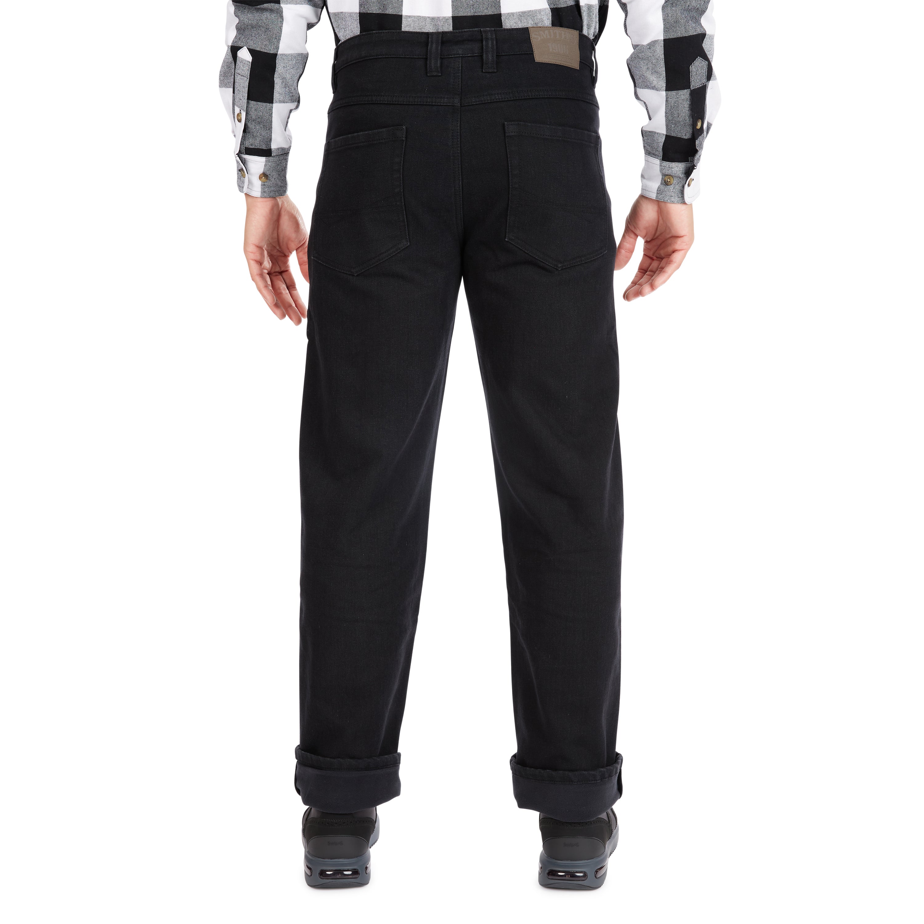  Smith's Workwear Fleece-Lined Stretch 5-Pocket Jean - Black - Bonton