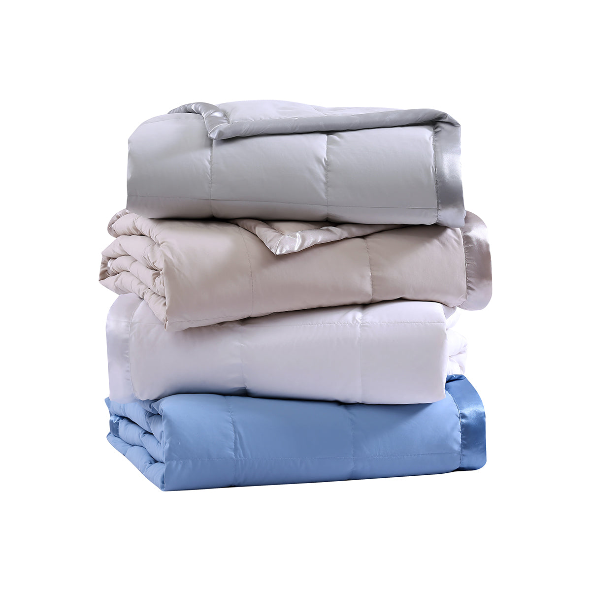  Serta 650 Fill Power Microfiber Down Blanket - Blue - Bonton