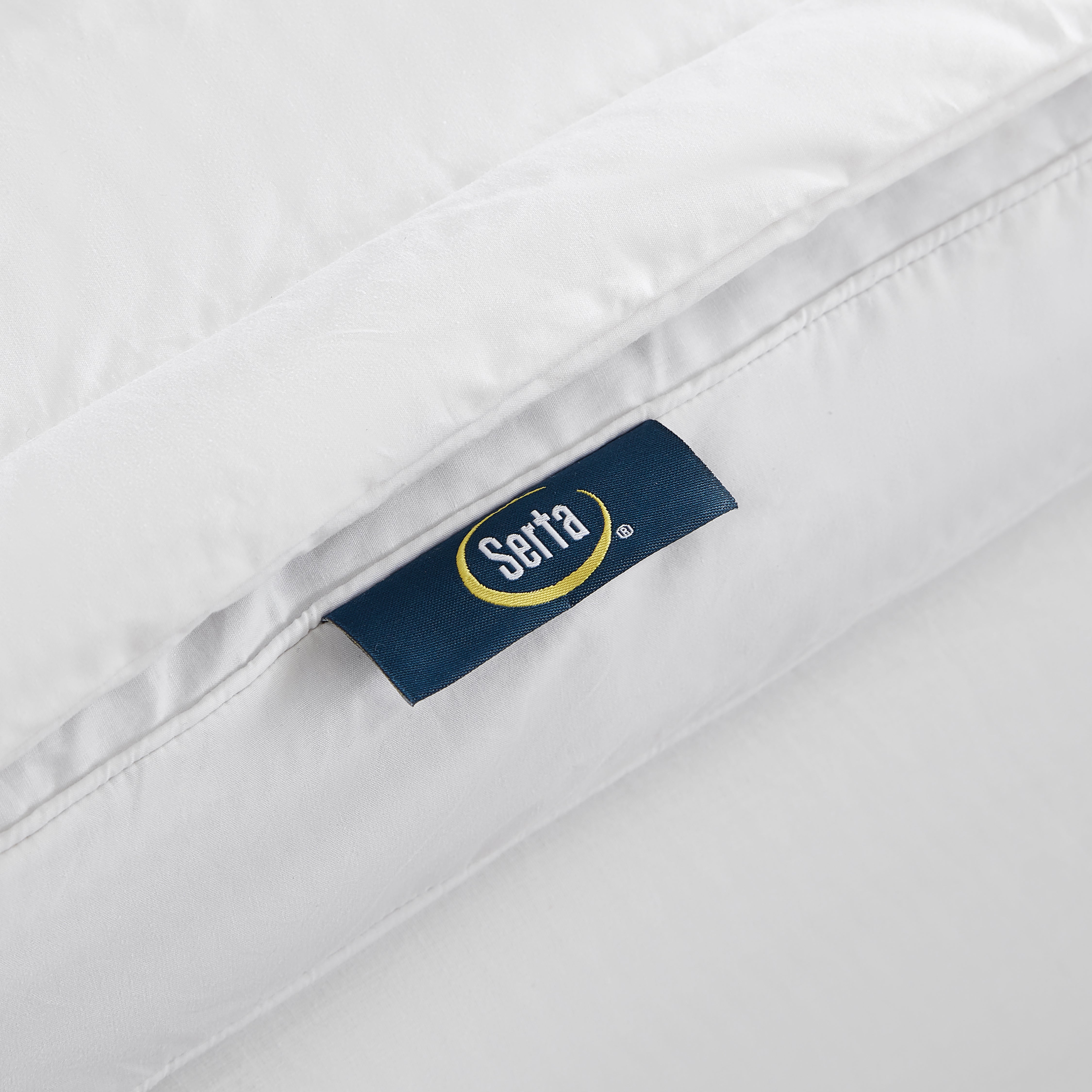  Serta Serta HeiQ Cooling 3-Inch Thick White Downtop Featherbed - White - Bonton