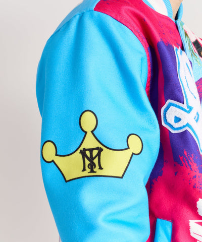 Scarface Retro Varsity Jacket - Blue