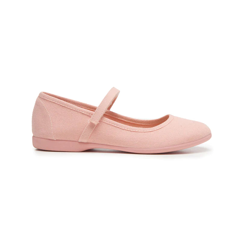  Childrenchic Eco-Friendly Classic Canvas Mary Janes - Salmon - Bonton