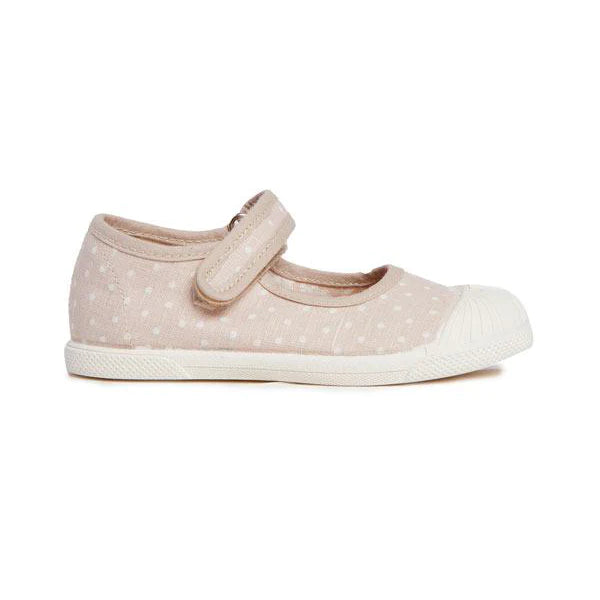  Childrenchic Canvas Captoe Mary Jane Sneakers - Taupe - Bonton