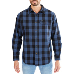 Pocket Flannel Button-Up Shirt