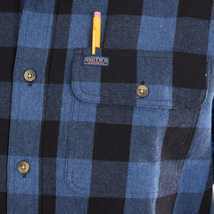 Pocket Flannel Button-Up Shirt