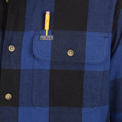 Pocket Flannel Button-Up Shirt