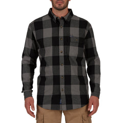 Pocket Flannel Button-Up Shirt