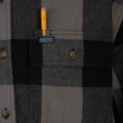 Pocket Flannel Button-Up Shirt