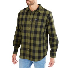 Pocket Flannel Button-Up Shirt