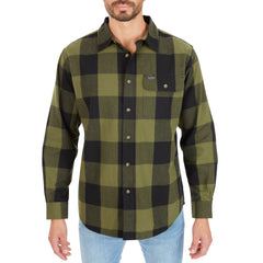 Pocket Flannel Button-Up Shirt