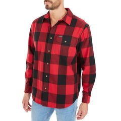 Pocket Flannel Button-Up Shirt