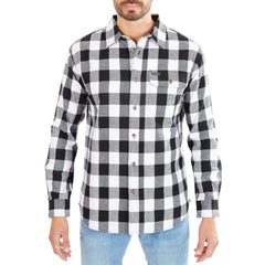 Pocket Flannel Button-Up Shirt