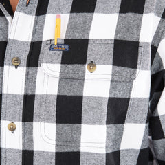 Pocket Flannel Button-Up Shirt