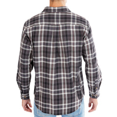 Plaid Pocket Flannel Button-Up Shirt