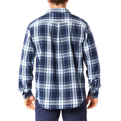 Plaid Pocket Flannel Button-Up Shirt